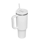 40 Oz Tumbler With Handle Straw Insulated, Stainless Steel Spill Proof Vacuum Coffee Cup Tumbler With Lid Tapered Mug Gifts For Valentine Lover Suitable For Car Gym Office Travel cjdropshipping