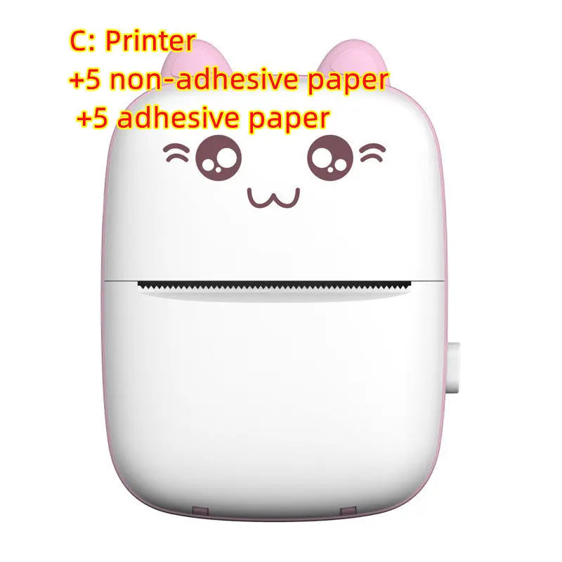 Mini Printer Portable Mini Bluetooth WiFi New Wrong Printer Mobile Phone Photo Title Note Hot Print Pocket Student Error Label Printer cjdropshipping