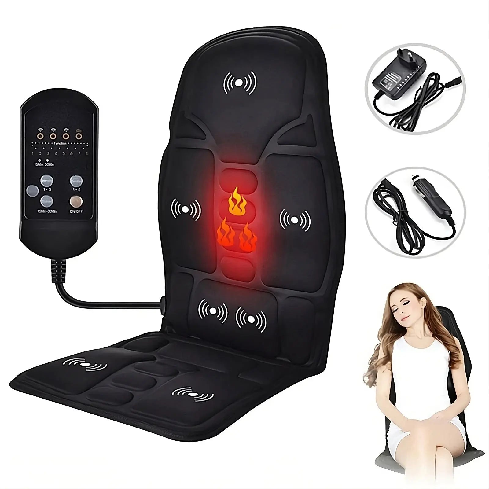 Multi-Mode Vibrating Massage Chair Pad - Grab Online Now