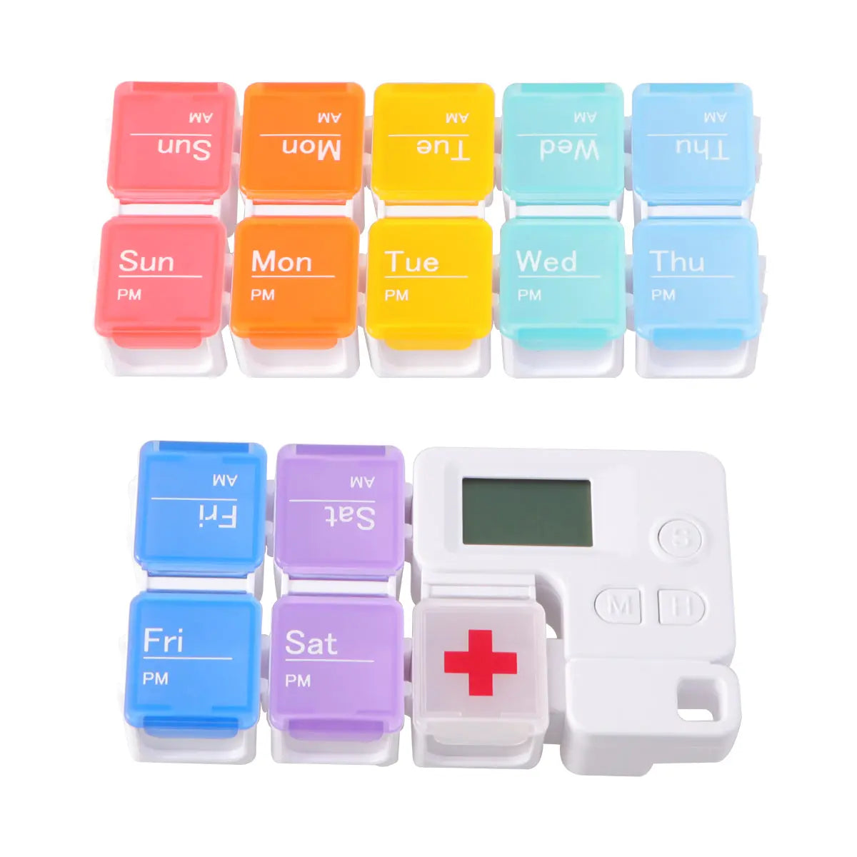 Smart timing medicine box alarm clock storage box - Grab Online Now