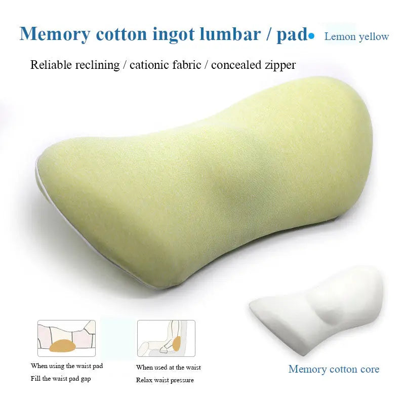Lumbar Support Pillow For Side Sleepers Pregnancy Relieve Hip Coccyx Sciatica Pain Machine Chair Back Cushion Waist Car Seat cjdropshipping