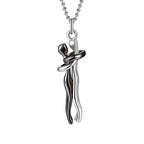Love Hug Necklace Unisex Men Women Couple Jewelry Simple Temperament Clavicle Chain Valentines Day Lover Gift cjdropshipping