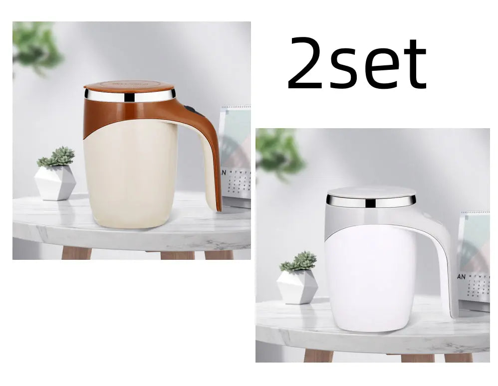 Rechargeable Model Automatic Stirring Cup Coffee Cup High Value Electric Stirring Cup Lazy Milkshake Rotating Magnetic Water Cup cjdropshipping