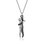 Hot Sale Affectionate Hug Necklace Couples Anniversary Valentine's Day  Gift Fashion Punk Street Style Pendant Necklace - Grab Online Now