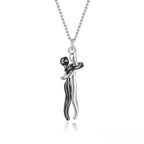 Hot Sale Affectionate Hug Necklace Couples Anniversary Valentine's Day  Gift Fashion Punk Street Style Pendant Necklace - Grab Online Now