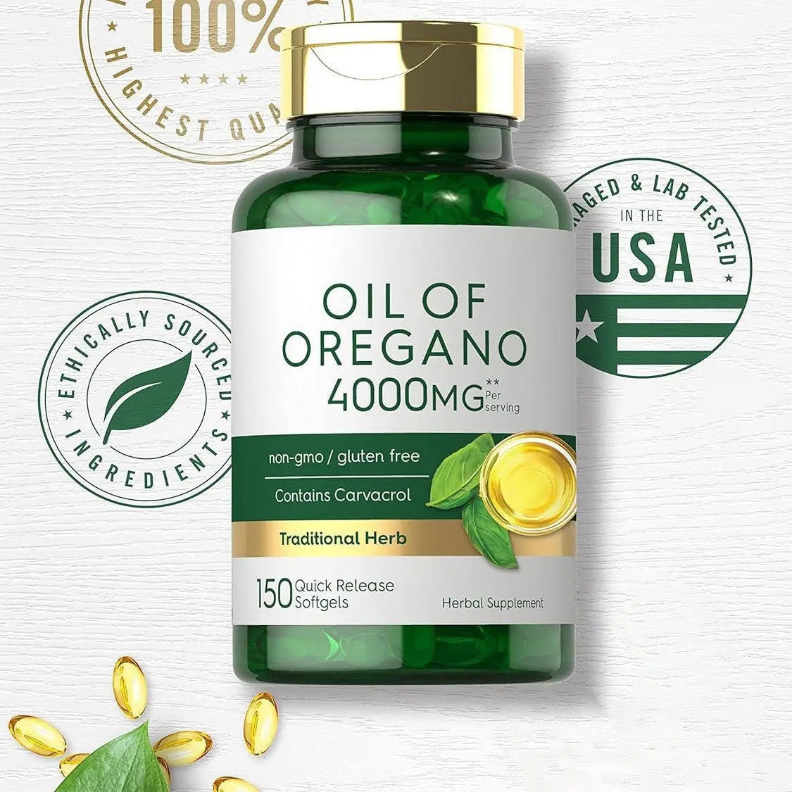 Health Care Products Oregano Oil Capsule Dietary Supplement Soft Capsules cjdropshipping