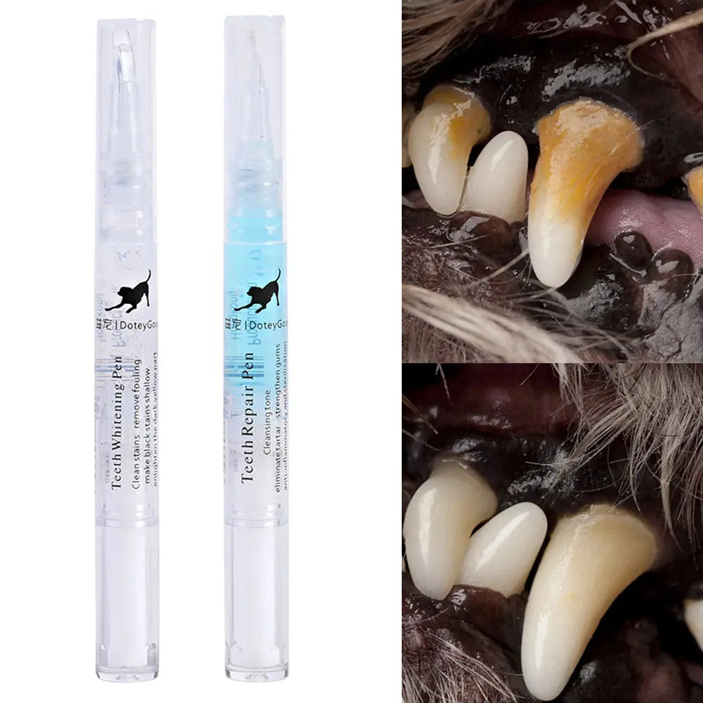 Pet Teeth Repairing Kit For Dog Cat Teeth Cleaning Pen Kit cjdropshipping
