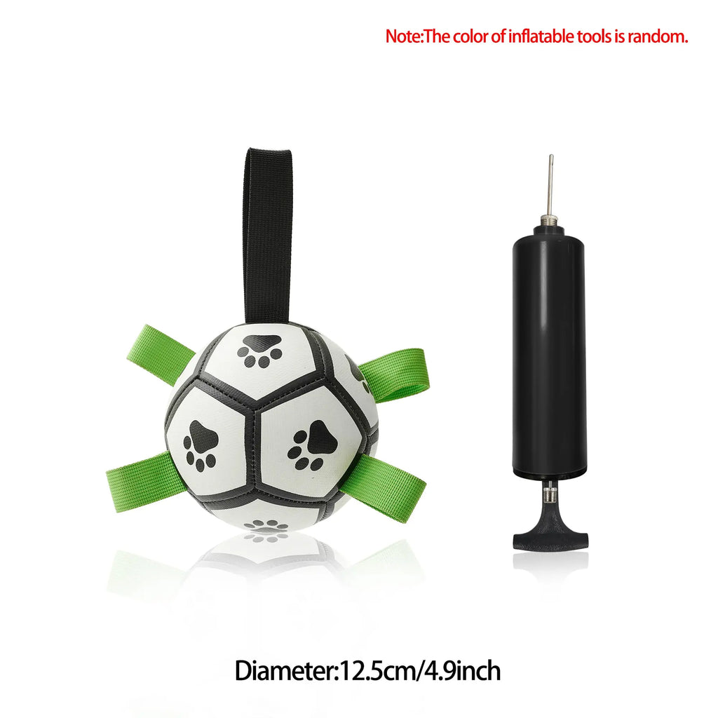 Interactive Dog Football Toy Soccer Ball Inflated Training Toy For Dogs Outdoor Border Collie Balls For Large Dogs Pet Supplies cjdropshipping