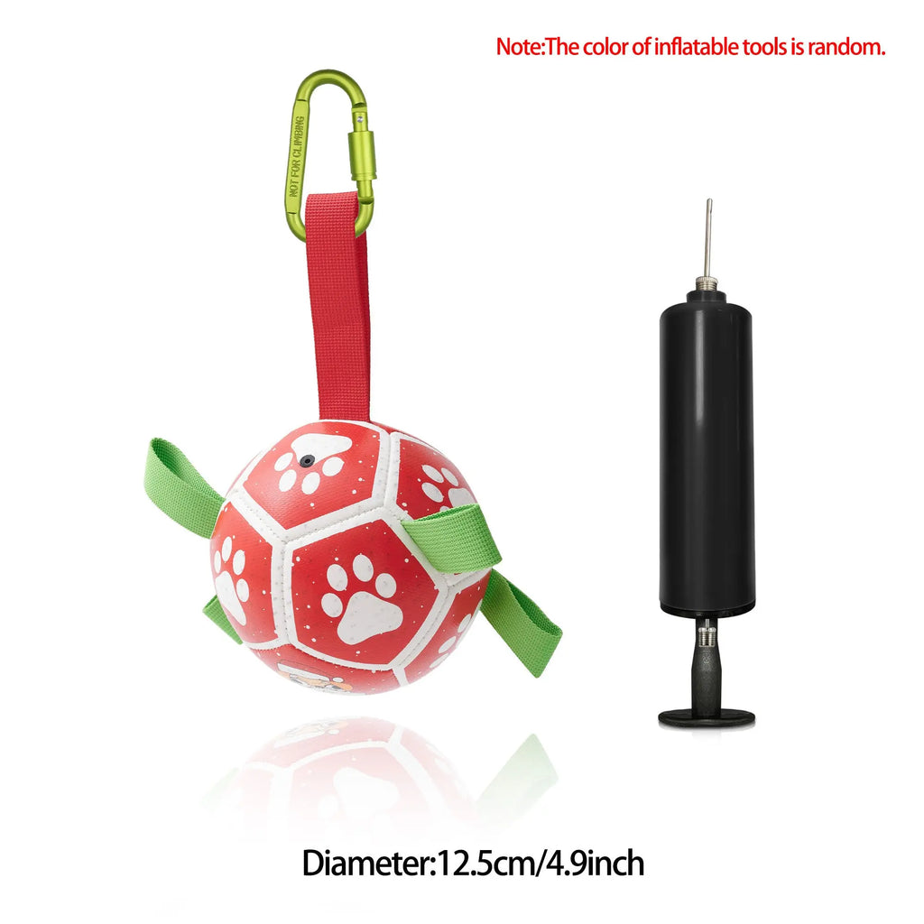 Interactive Dog Football Toy Soccer Ball Inflated Training Toy For Dogs Outdoor Border Collie Balls For Large Dogs Pet Supplies cjdropshipping