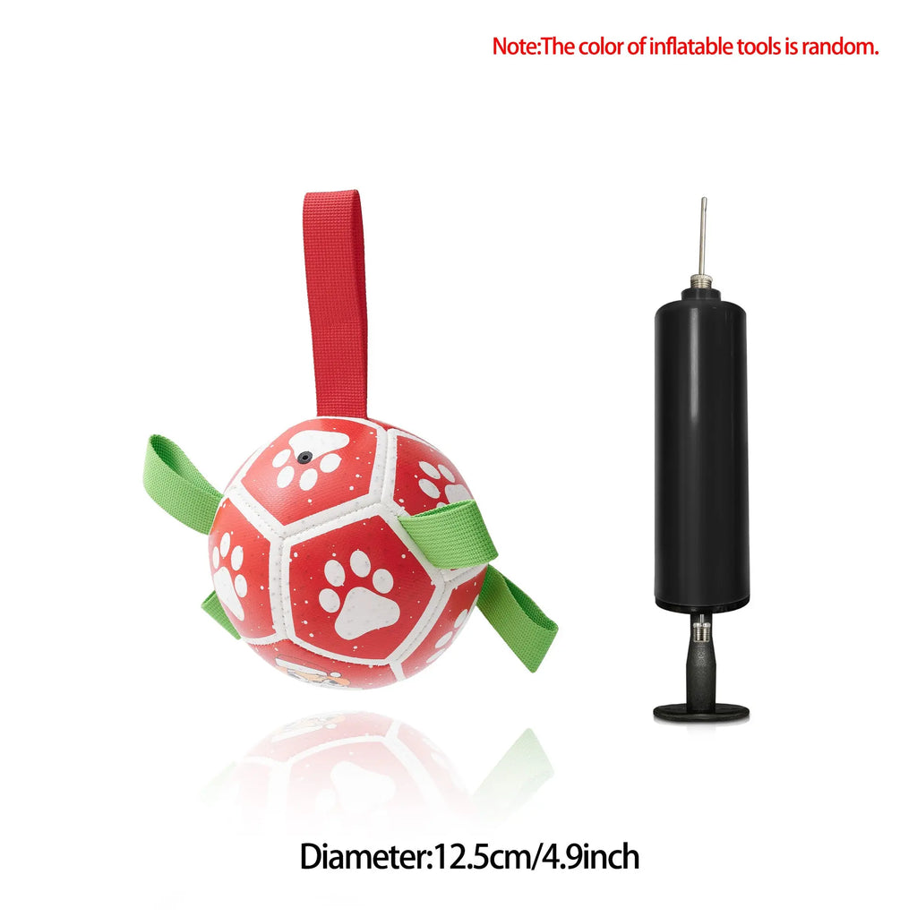 Interactive Dog Football Toy Soccer Ball Inflated Training Toy For Dogs Outdoor Border Collie Balls For Large Dogs Pet Supplies cjdropshipping