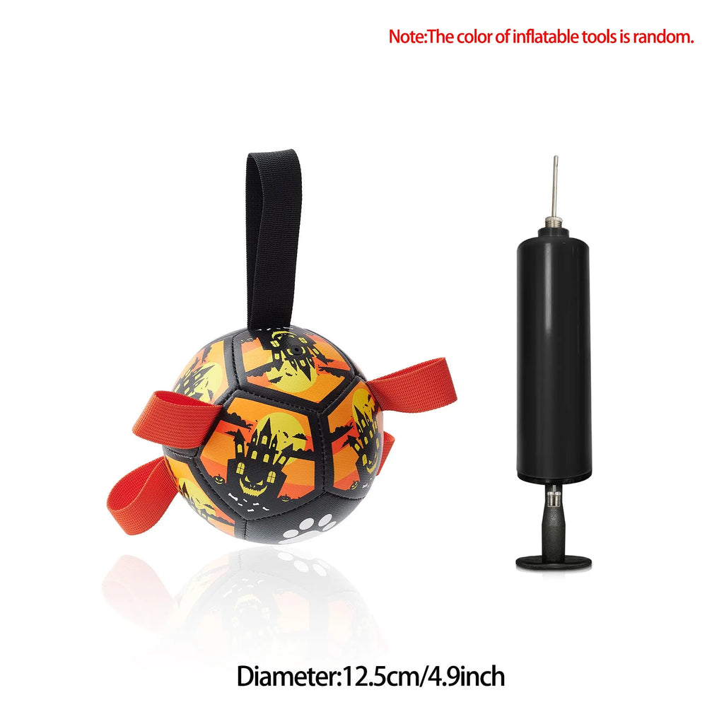 Interactive Dog Football Toy Soccer Ball Inflated Training Toy For Dogs Outdoor Border Collie Balls For Large Dogs Pet Supplies cjdropshipping
