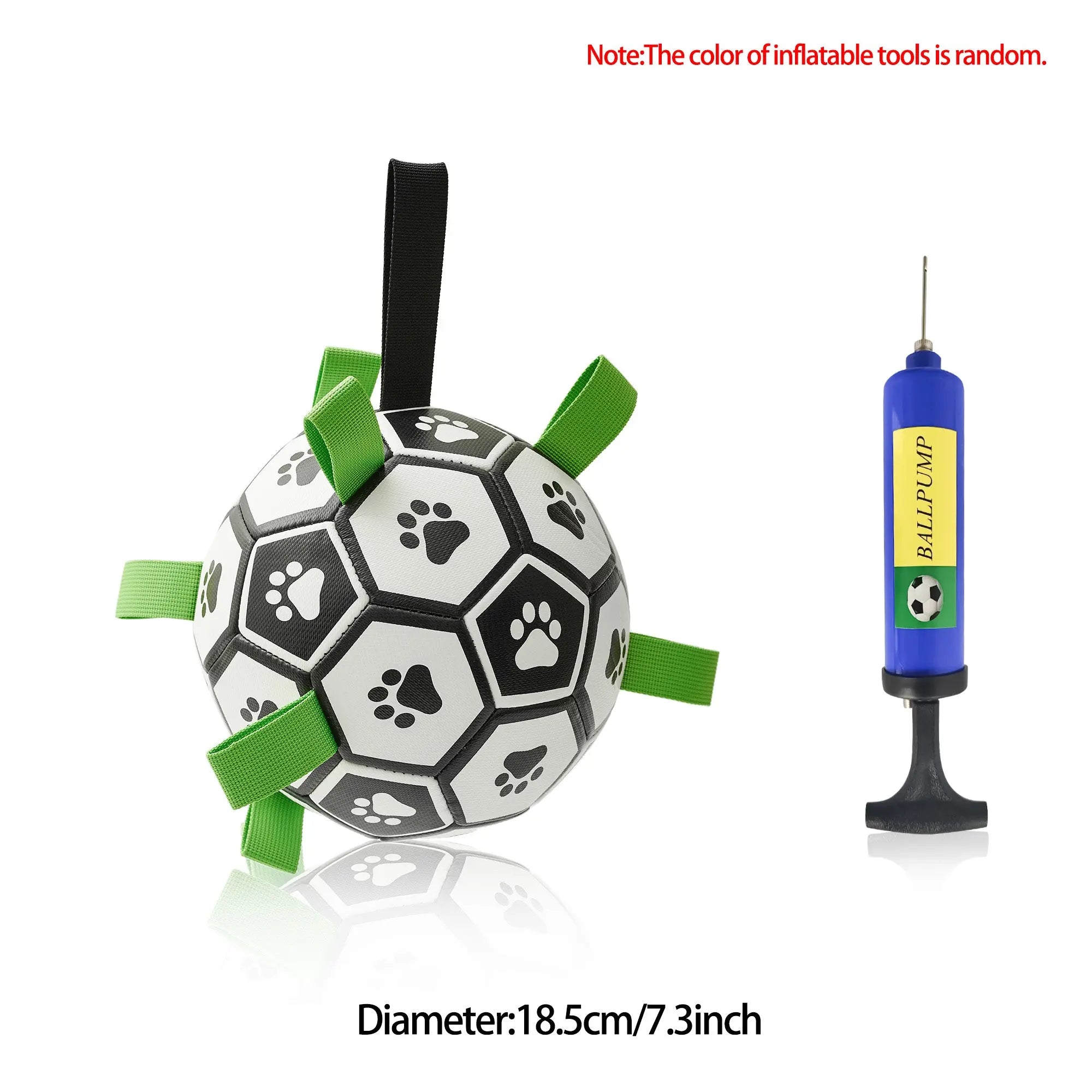 Interactive Dog Football Toy Soccer Ball Inflated Training Toy For Dogs Outdoor Border Collie Balls For Large Dogs Pet Supplies cjdropshipping