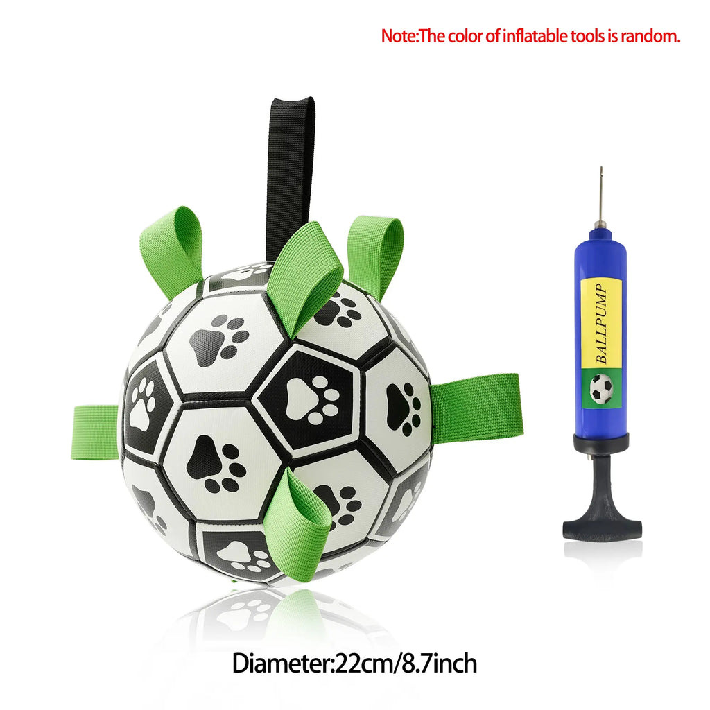 Interactive Dog Football Toy Soccer Ball Inflated Training Toy For Dogs Outdoor Border Collie Balls For Large Dogs Pet Supplies cjdropshipping