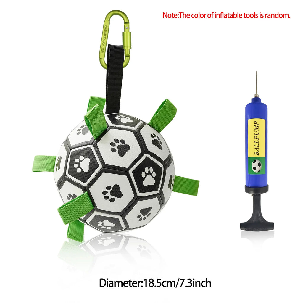 Interactive Dog Football Toy Soccer Ball Inflated Training Toy For Dogs Outdoor Border Collie Balls For Large Dogs Pet Supplies cjdropshipping
