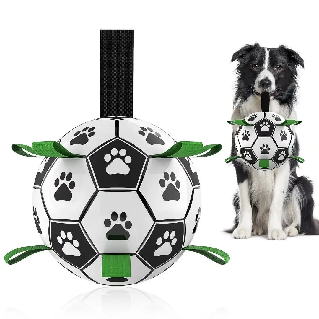 Interactive Dog Football Toy Soccer Ball Inflated Training Toy For Dogs Outdoor Border Collie Balls For Large Dogs Pet Supplies cjdropshipping