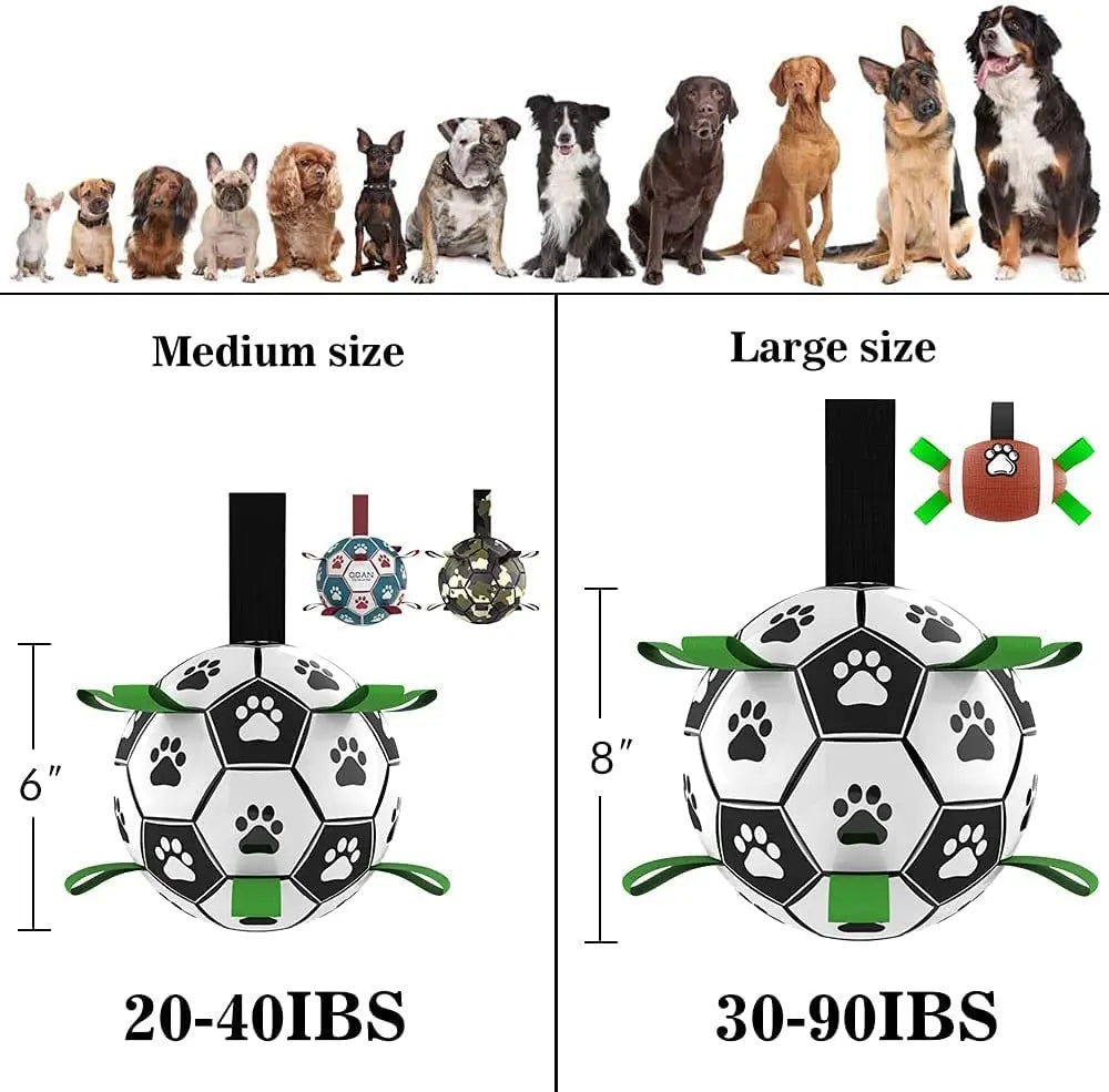 Interactive Dog Football Toy Soccer Ball Inflated Training Toy For Dogs Outdoor Border Collie Balls For Large Dogs Pet Supplies cjdropshipping