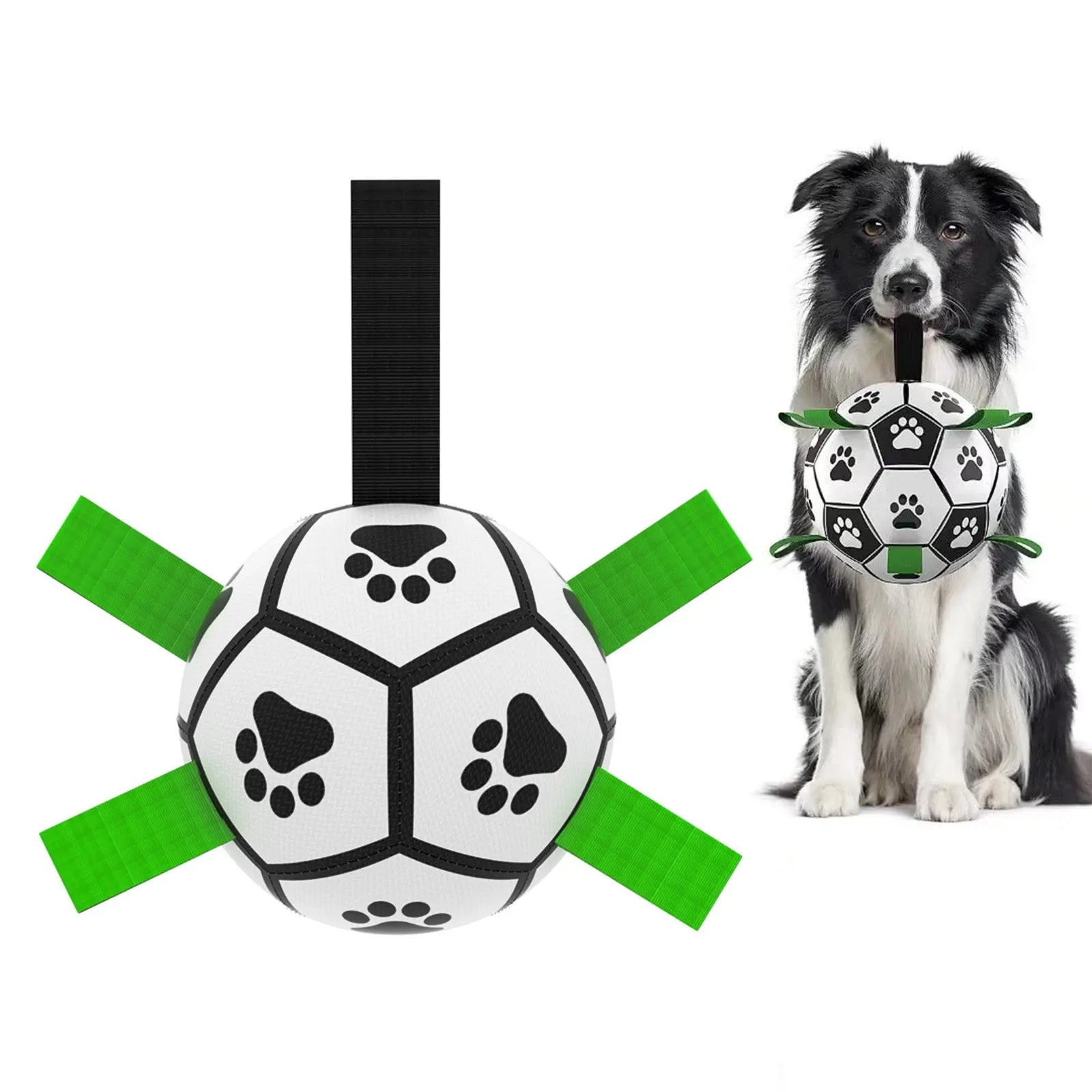 Interactive Dog Football Toy Soccer Ball Inflated Training Toy For Dogs Outdoor Border Collie Balls For Large Dogs Pet Supplies cjdropshipping