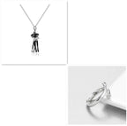 Love Hug Necklace Unisex Men Women Couple Jewelry Simple Temperament Clavicle Chain Valentines Day Lover Gift cjdropshipping