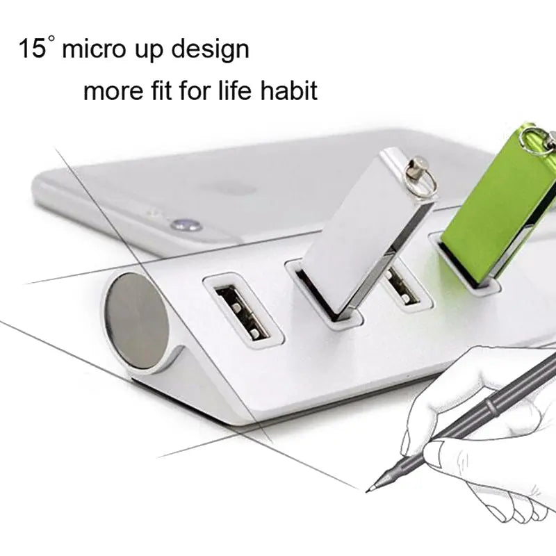 Compatible with Apple, Four-port USB 2.0 HUB hub cjdropshipping