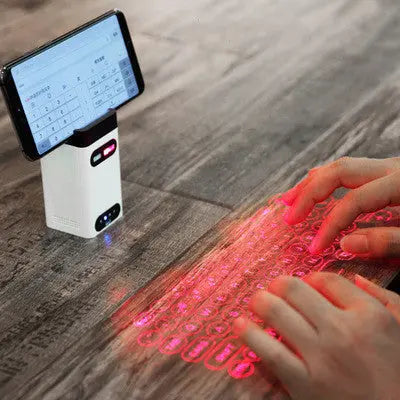 LEING FST Virtual Laser Keyboard Bluetooth Wireless Projector Phone Keyboard For Computer Pad Laptop With Mouse Function cjdropshipping