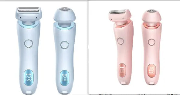 2 In 1 Hair Removal Epilator USB Rechargeable Trimmer Women Body Razor Face Leg Armpit Bikini Hand Pubic Shaver Hair Remover cjdropshipping