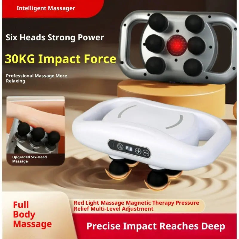 Muscle Relaxation Massager Multi-head Massage Gun Deep Tissue Body Fitness Muscle Electric Relax Massager For Back Shoulders Legs Foot 16 Heads cjdropshipping