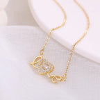 Valentines Day Gift New Titanium Steel Necklace Fashion New Love Smart Necklace Female Clavicle Chain Fashion Jewelry Woman - Grab Online Now