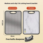 Antibacterial Cutting Board 304 Stainless Steel Chopping Board Kitchen cjdropshipping