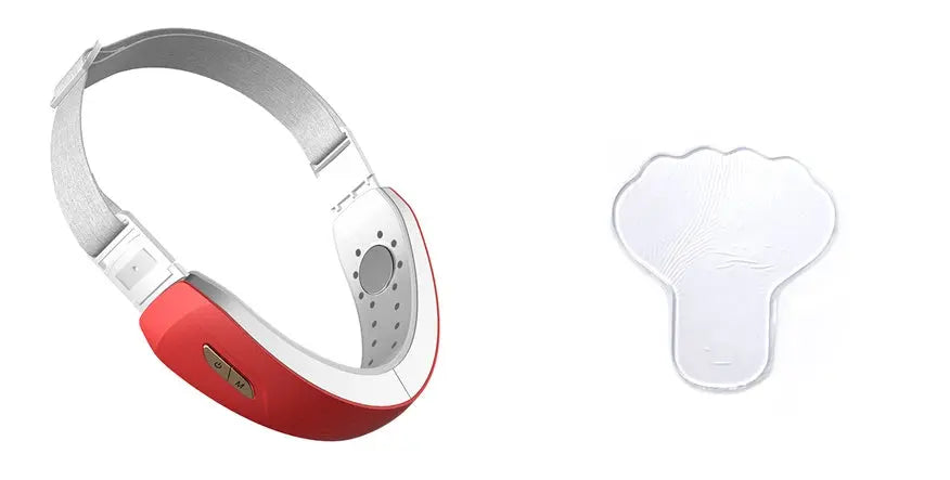 LED Photon Therapy V-shaped Slimming Facial Micro-current Electric Vibration Lifting Massager cjdropshipping