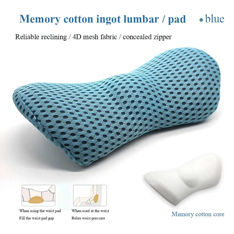 Lumbar Support Pillow For Side Sleepers Pregnancy Relieve Hip Coccyx Sciatica Pain Machine Chair Back Cushion Waist Car Seat cjdropshipping