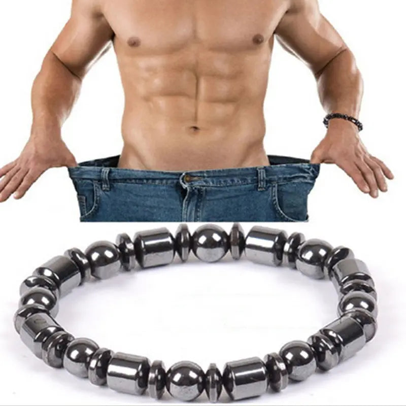 Weight Loss Magnet Bracelets For Women Men Pentagram Stone Magnetic Therapy Bracelets Pain Relief Slimming Health Jewelry cjdropshipping