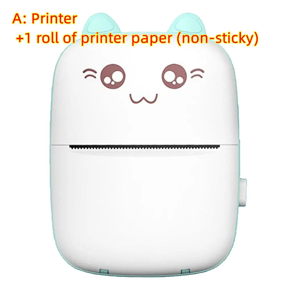 Mini Printer Portable Mini Bluetooth WiFi New Wrong Printer Mobile Phone Photo Title Note Hot Print Pocket Student Error Label Printer cjdropshipping