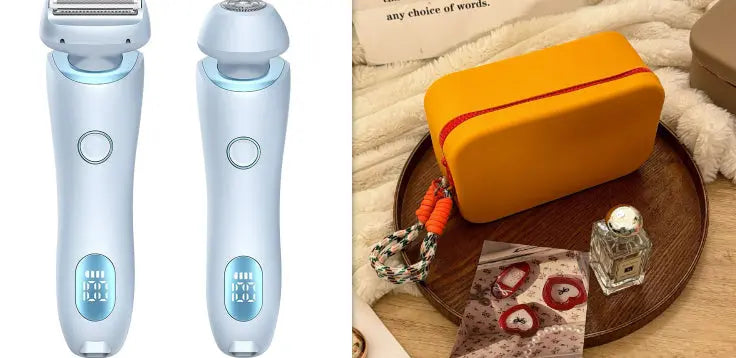 2 In 1 Hair Removal Epilator USB Rechargeable Trimmer Women Body Razor Face Leg Armpit Bikini Hand Pubic Shaver Hair Remover cjdropshipping