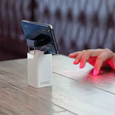 LEING FST Virtual Laser Keyboard Bluetooth Wireless Projector Phone Keyboard For Computer Pad Laptop With Mouse Function cjdropshipping
