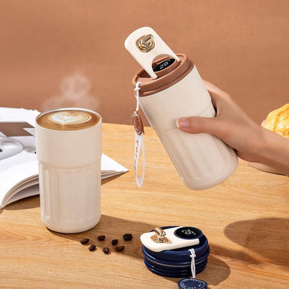 For Coffee Lover - Hot and Cold Vacuum Insulated Temperature Display Coffee Mug
