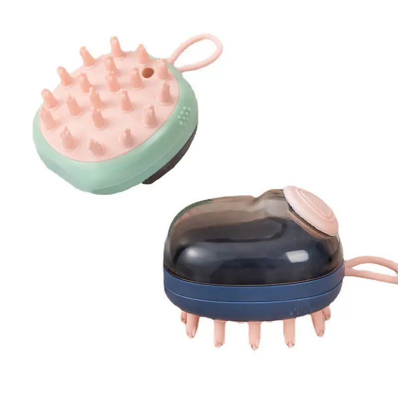 New 2 In 1 Pet Cat Dog Cleaning Bathing Massage Shampoo Soap Dispensing Grooming Brush Pets Supplies cjdropshipping