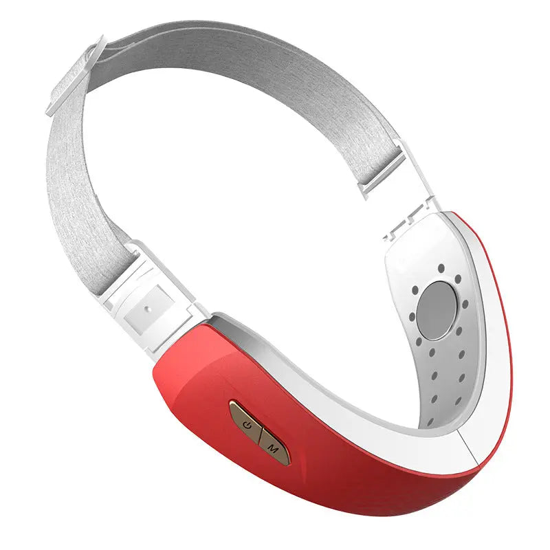 LED Photon Therapy V-shaped Slimming Facial Micro-current Electric Vibration Lifting Massager cjdropshipping