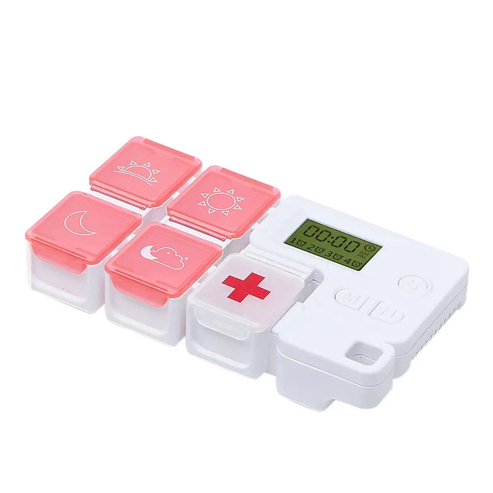 Smart timing medicine box alarm clock storage box - Grab Online Now