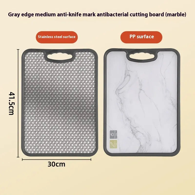 Antibacterial Cutting Board 304 Stainless Steel Chopping Board Kitchen cjdropshipping