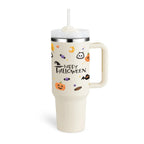 40 Oz Tumbler With Handle Straw Insulated, Stainless Steel Spill Proof Vacuum Coffee Cup Tumbler With Lid Tapered Mug Gifts For Valentine Lover Suitable For Car Gym Office Travel cjdropshipping