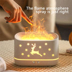 Elk Flame Humidifier Diffuser Mute Household Atmosphere Lamp Christmas Home Decorations cjdropshipping