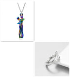 Love Hug Necklace Unisex Men Women Couple Jewelry Simple Temperament Clavicle Chain Valentines Day Lover Gift cjdropshipping