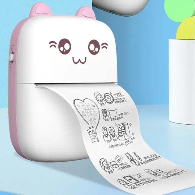 Mini Printer Portable Mini Bluetooth WiFi New Wrong Printer Mobile Phone Photo Title Note Hot Print Pocket Student Error Label Printer cjdropshipping