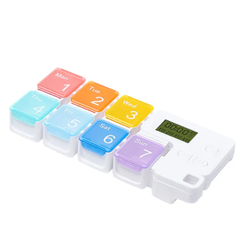 Smart timing medicine box alarm clock storage box - Grab Online Now