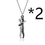 Hot Sale Affectionate Hug Necklace Couples Anniversary Valentine's Day  Gift Fashion Punk Street Style Pendant Necklace - Grab Online Now