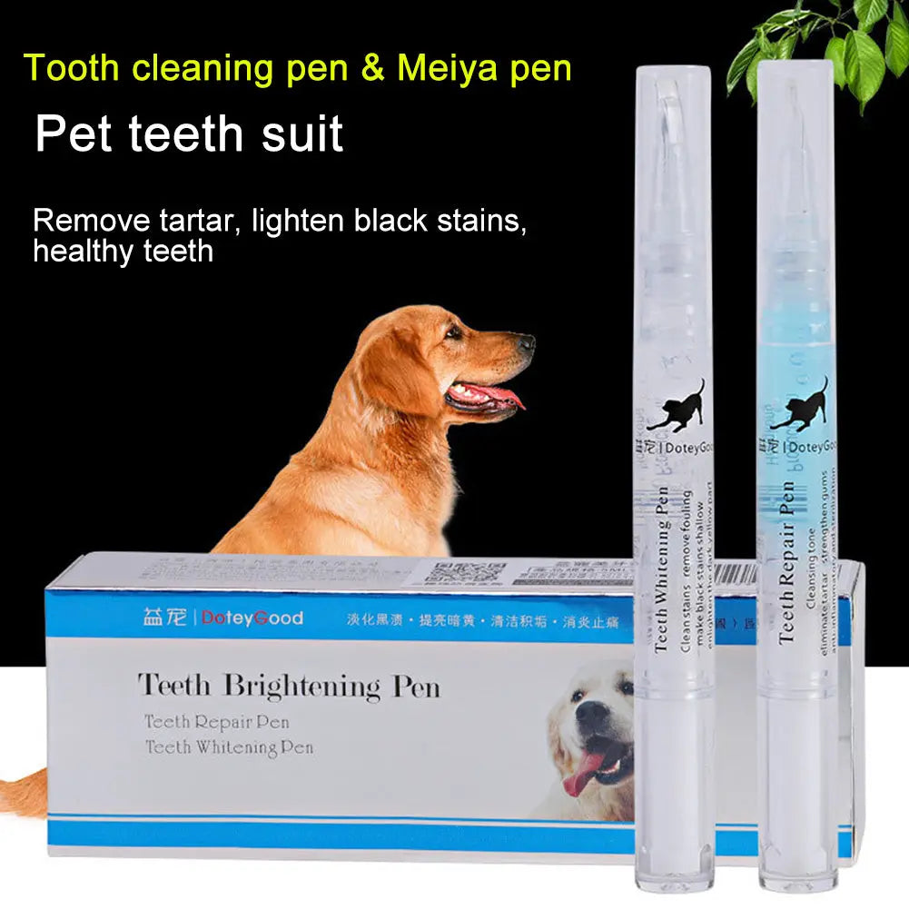 Pet Teeth Repairing Kit For Dog Cat Teeth Cleaning Pen Kit cjdropshipping