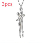 Love Hug Necklace Unisex Men Women Couple Jewelry Simple Temperament Clavicle Chain Valentines Day Lover Gift cjdropshipping