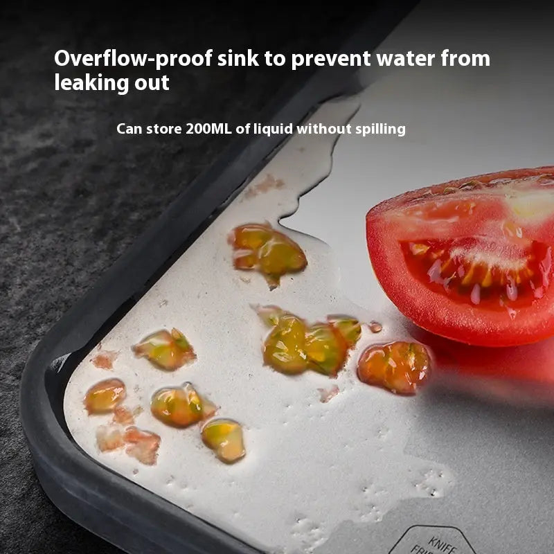 Antibacterial Cutting Board 304 Stainless Steel Chopping Board Kitchen cjdropshipping