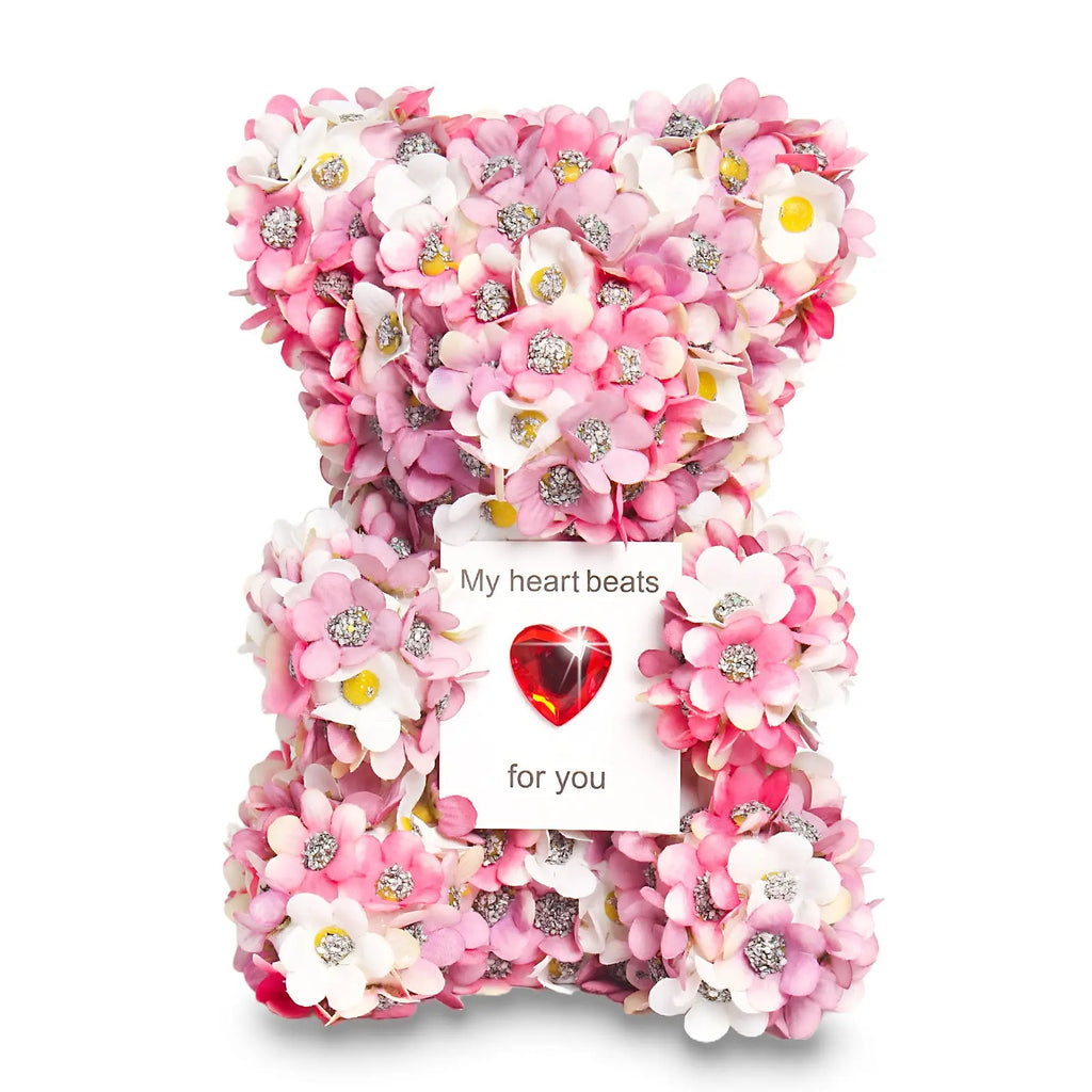 Valentine's Day Artificial Rose Bear Handmade Gift - Grab Online Now