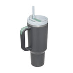 40 Oz Tumbler With Handle Straw Insulated, Stainless Steel Spill Proof Vacuum Coffee Cup Tumbler With Lid Tapered Mug Gifts For Valentine Lover Suitable For Car Gym Office Travel cjdropshipping